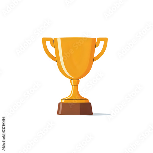 Golden trophy celebrates achievement and victory