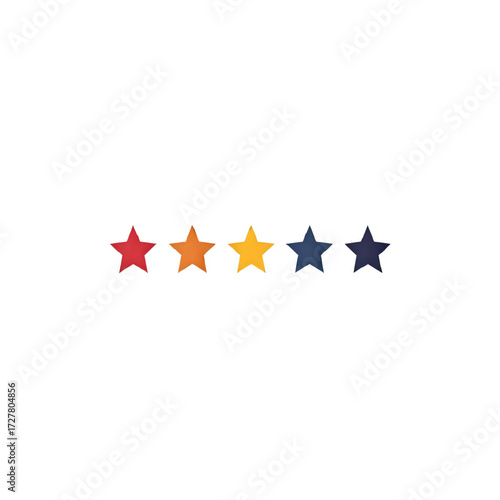Vibrant stars show quality rating success achievement