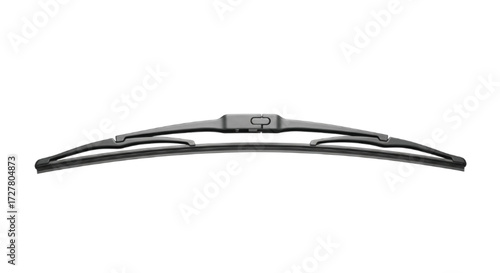 Single car windshield wiper blade isolated on white background