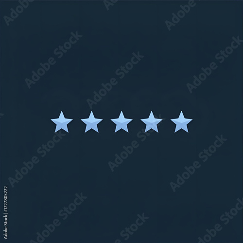 Five star rating system for excellence and quality