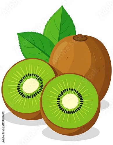 Kiwi fruit illustration