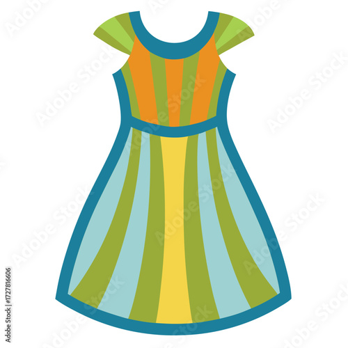 Shop cute summer dresses for girls online colorful striped casual dress fashion apparel clothing wear