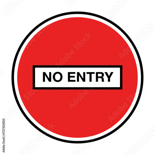 No Entry Sign A Clear Indicator of Restricted Access and Prohibition of Passage