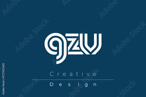 GZV Creative Unique Modern Letter Logo Design