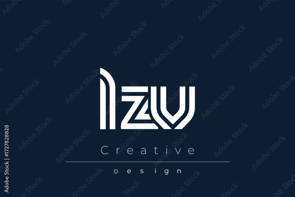 Fototapeta premium LZV Creative Unique Modern Letter Logo Design