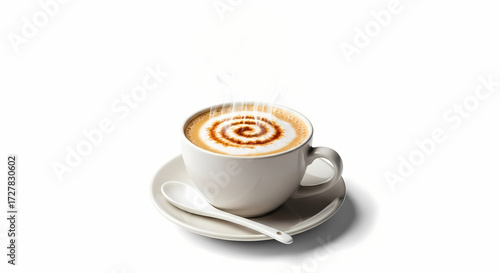 cup of coffee with a spoon