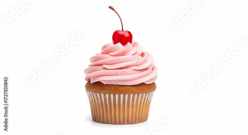 cupcake with cherry on top