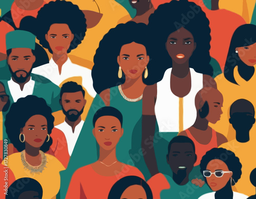 Black community a group of African people, human rights, fight racism