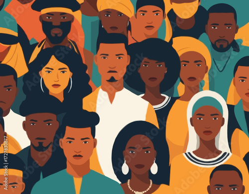 Black community a group of African people, human rights, fight racism