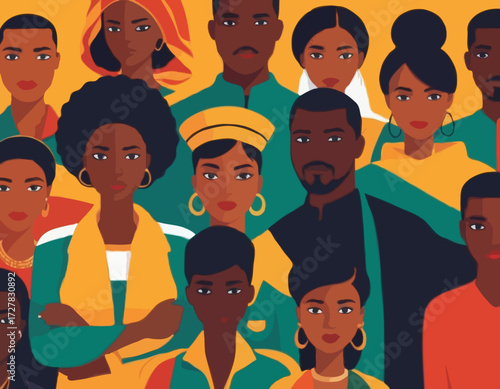 Black community a group of African people, human rights, fight racism