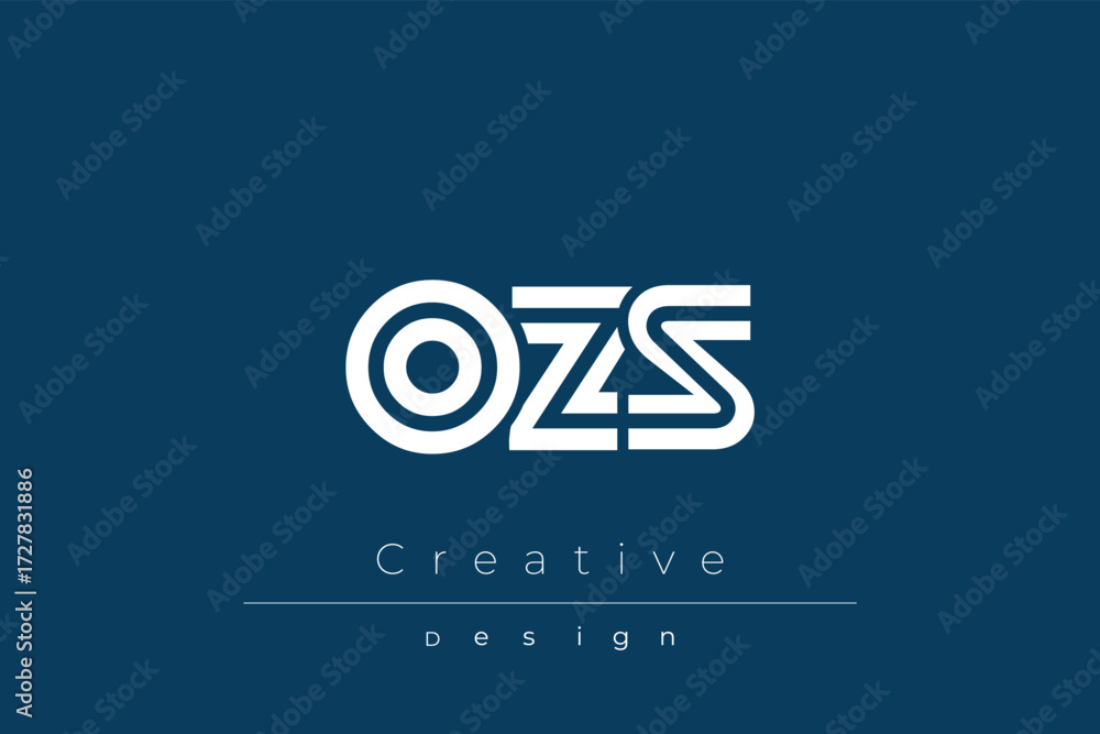 Fototapeta premium OZS Creative Unique Modern Letter Logo Design