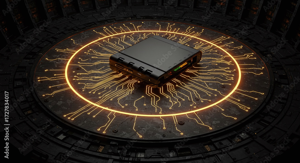 Obraz premium Advanced Processor Unit Digital Data Core Technology