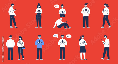 Digital Communication and Social Media Usage by People Using Mobile Devices