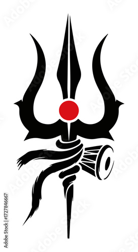Trishula and Damaru Symbol of Lord Shiva