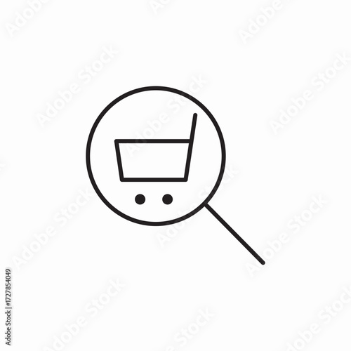 store search icon sign vector