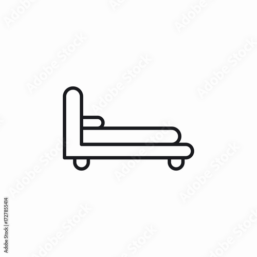 sleep bed icon sign vector