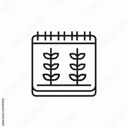 harvest day calendar icon sign vector