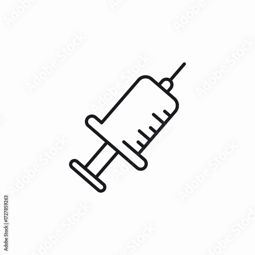injection syringe icon sign vector