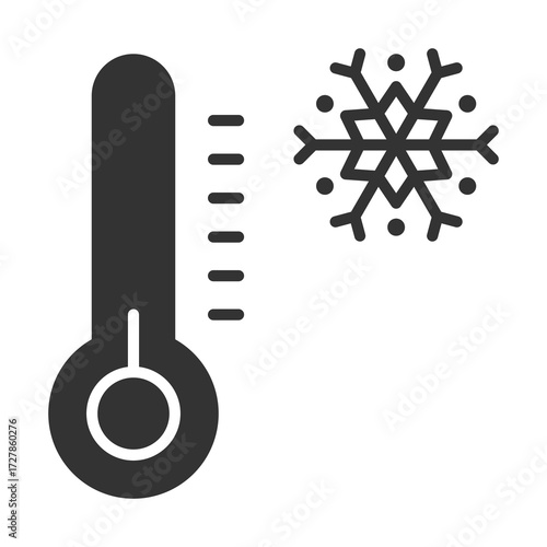 Keep Frozen Icon Glyph Style. Vector Illustration Design