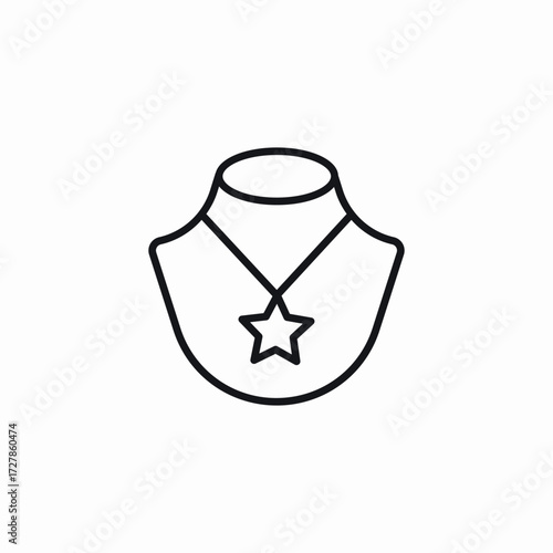 jewelry necklace icon sign vector