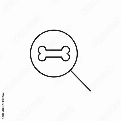 pet shop search icon sign vector