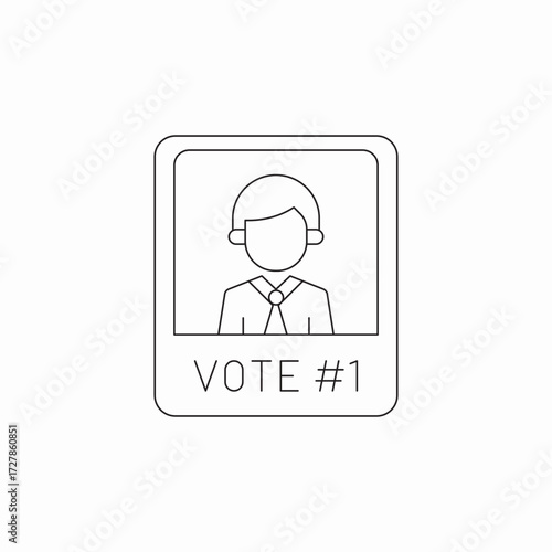 vote member winner icon sign vector