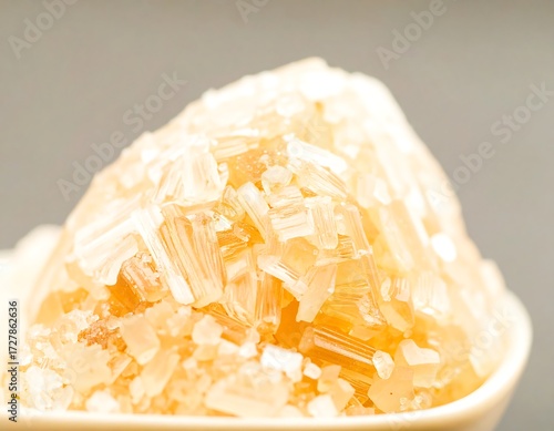 Close-up of a mound of crystalline material