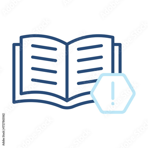 Instruction Icon Color Outline Style. Vector Illustration Design