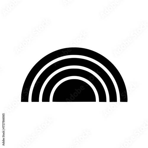Rainbow Arch Solid Graphic Icon