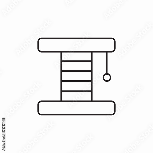 cat nail scratching icon sign vector