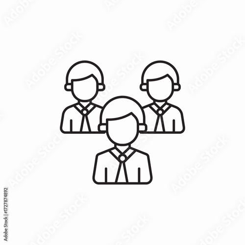 group team icon sign vector