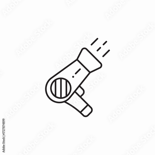hair dryer icon sign vector