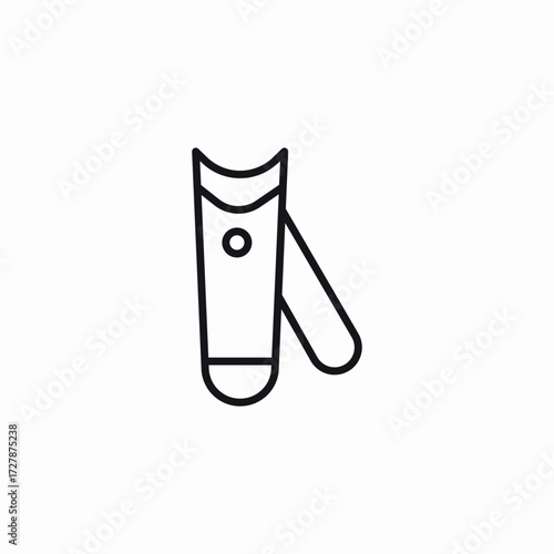 nail clippers icon sign vector