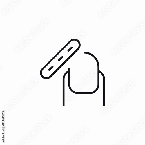 nail manicure icon sign vector