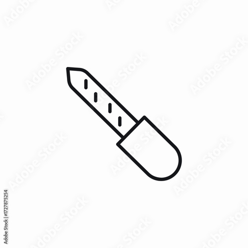 nail file icon sign vector