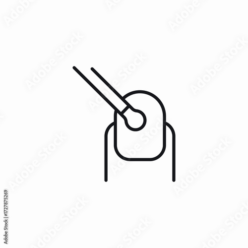 nail polish icon sign vector