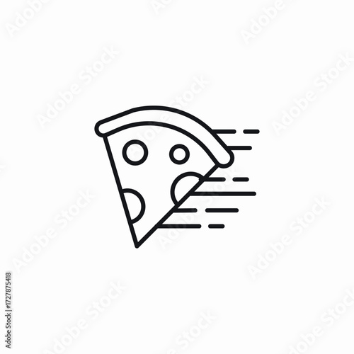 pizza delivery icon sign vector