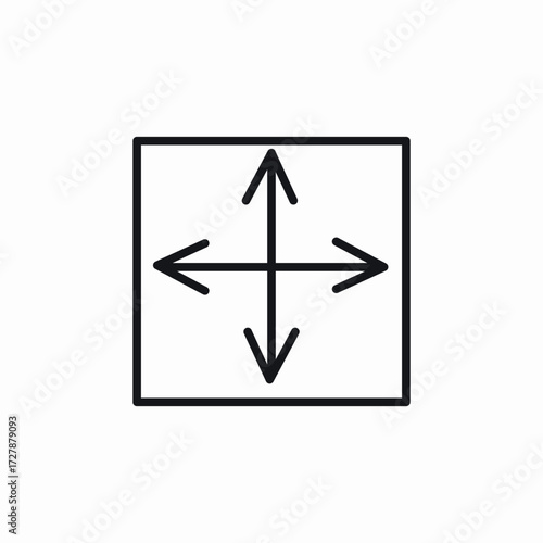 paper dimensions print icon sign vector