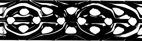 Sleek black abstract pattern with glossy finish would make a great modern design element for your project silhouette and cutout removed background