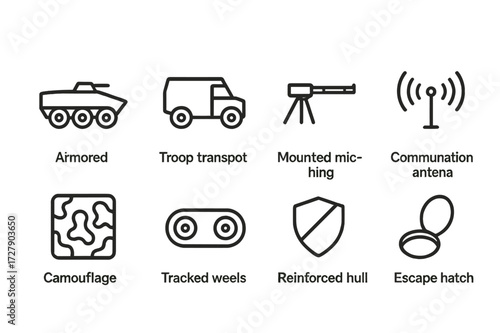 Infantry Vehicle Icons.