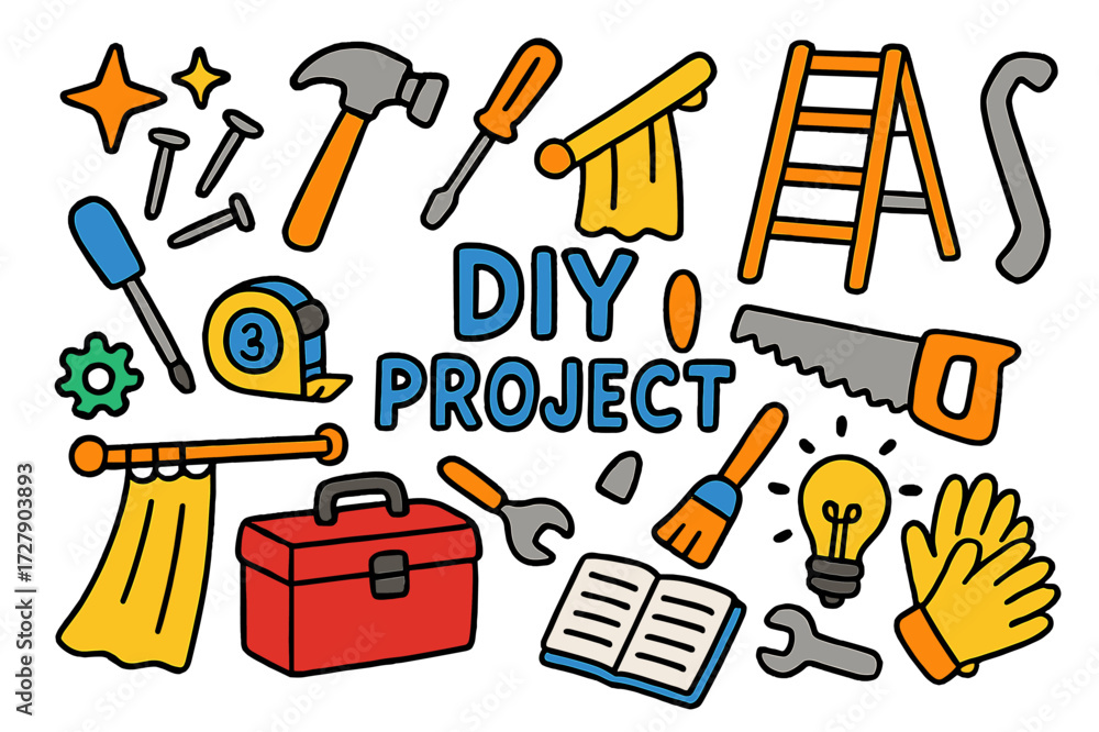 Obraz premium Colorful DIY Tools.