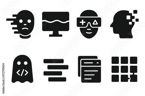 Digital Icon Illusions.