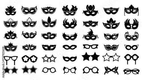Discover stunning, diverse masquerade masks and playful party glasses perfect for celebrations, events, and creative projects