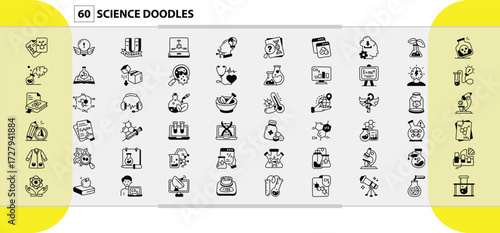 Gambar Paket Ikon Pendidikan Penelitian Dorongan