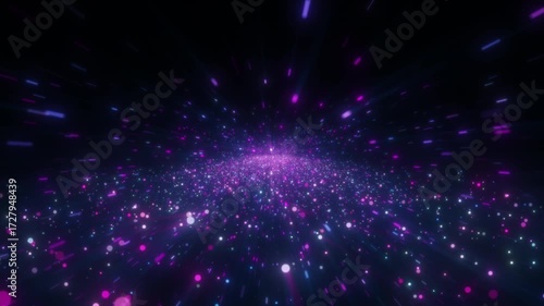 Wallpaper Mural Mesmerizing 4K Video Footage of a Radiant Purple and Blue Starburst | Abstract 2160p Animation Clip with Glowing Particles and Energy Streaks Torontodigital.ca