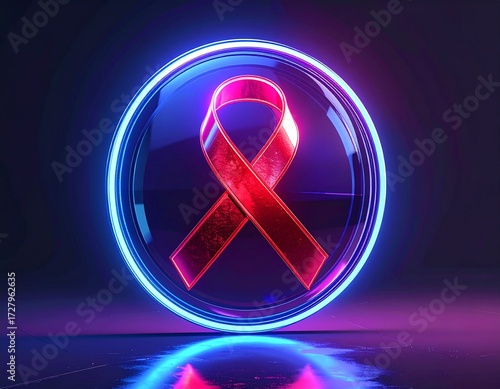 World AIDS Day Awareness Red Ribbon Concept