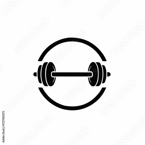 dumbbell isolated on white