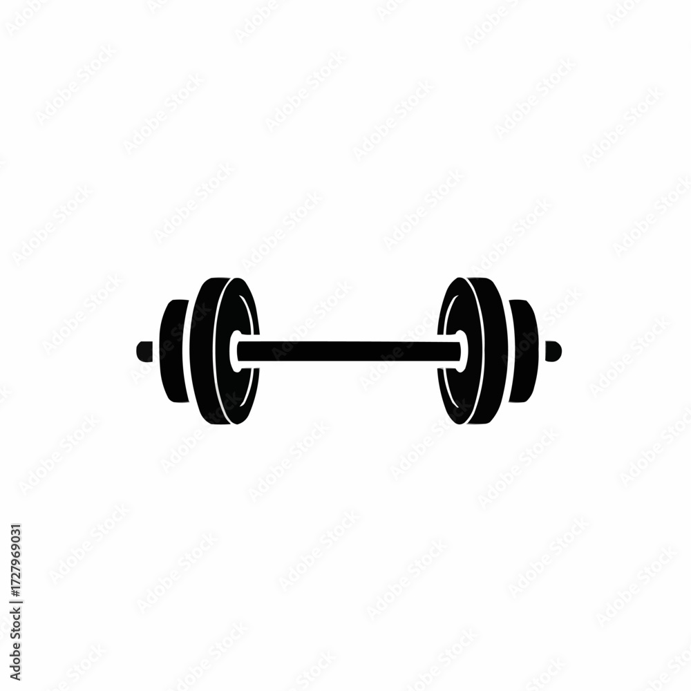 Fototapeta premium dumbbell isolated on white
