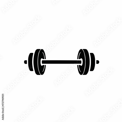 dumbbell isolated on white