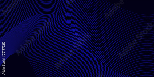 line geometric abstract Curves twisted into waves